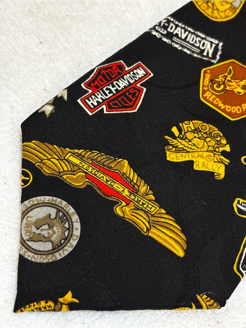 Brand New Stylish Harley Davidson Tie By Nicole Miller
